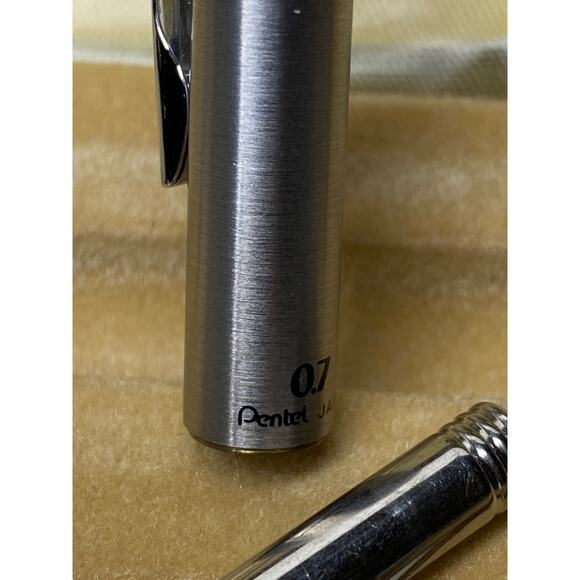 Vintage Pentel Excalibur Crown P1007 Stainless Steel Pencil w/Case 70s/80s - Picture 11 of 13